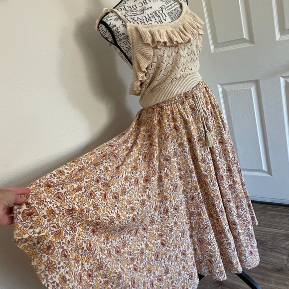 Spell Sundown Kerchief skirt M EUC - Picture 3 of 8